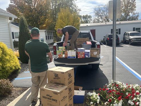 Weed Man Kalamazoo and South Bend Donate 1,800 Pounds of Food to South Michigan Food Bank